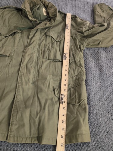 VTG 70s Alpha Industries US Army Cold Weather Field Coat Vietnam Era Medium Reg - Picture 23 of 24