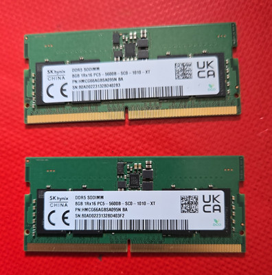 SK hynix 8 GB DDR5 SDRAM SO-DIMM PC5-5600B 262 Pin non-ECC N37792-001