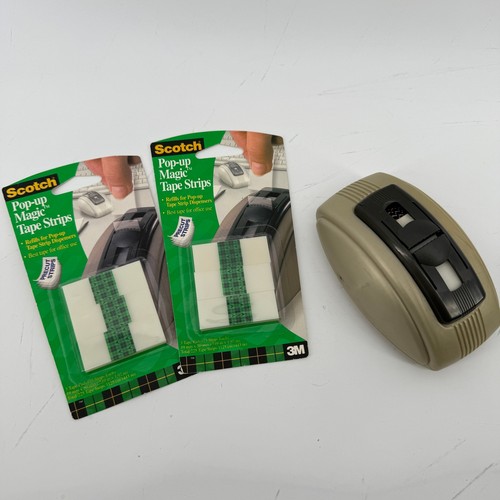 3M Scotch Pop Up Magic Tape Strip Desktop Dispenser Hand Strap 750 Tape Strip
