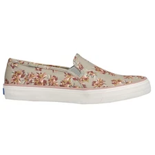 Keds Double Decker Floral Slip On  Womens Green Sneakers Casual Shoes WF66425