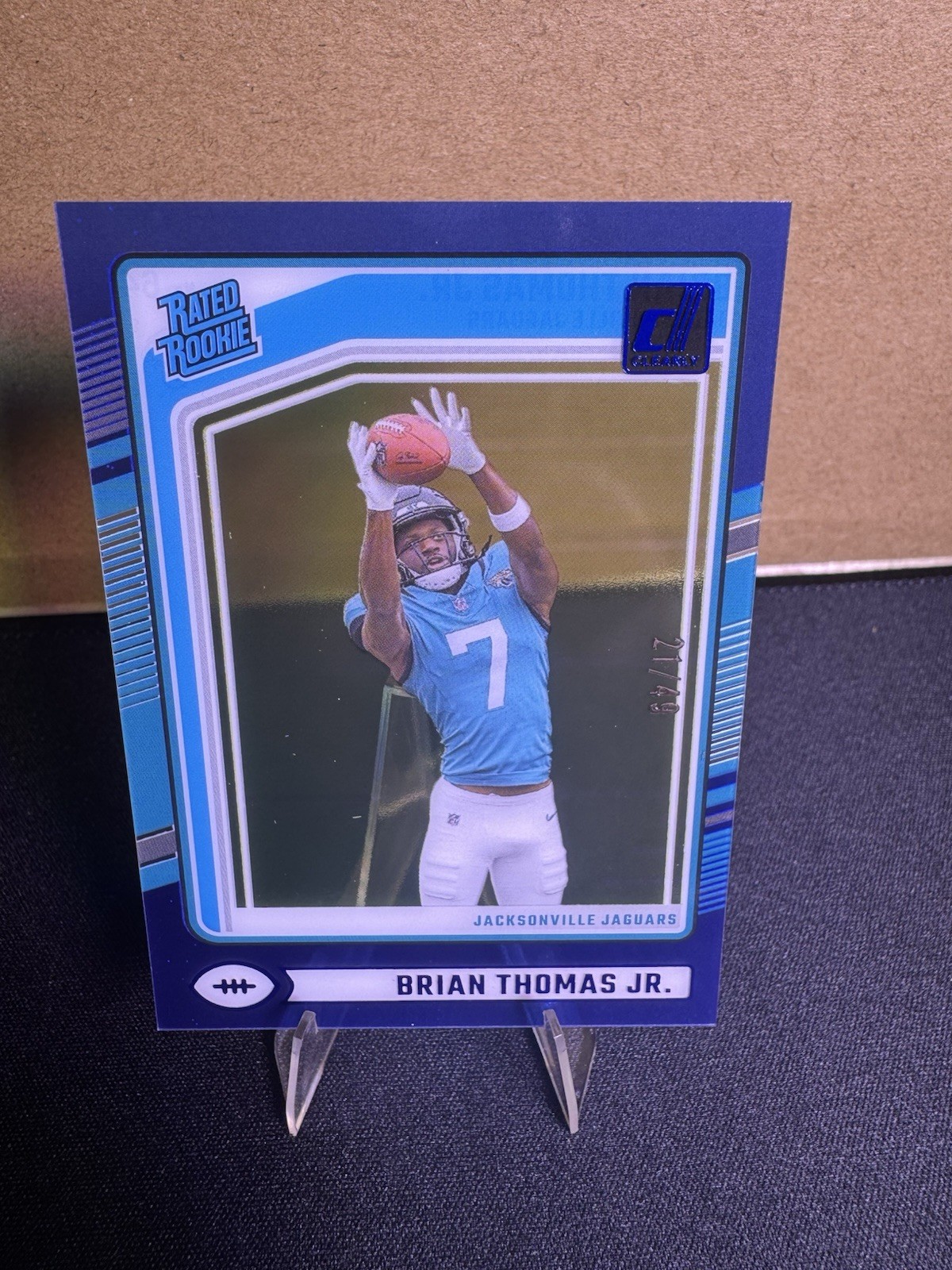 2024 Panini Clearly Donruss - Brian Thomas Jr Blue 21/49 #64 Jaguars 🔥