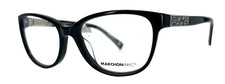MARCHON NYC M-QUIN 001 BLACK GLITTER EYEGLASSES FRAMES 53-17-135