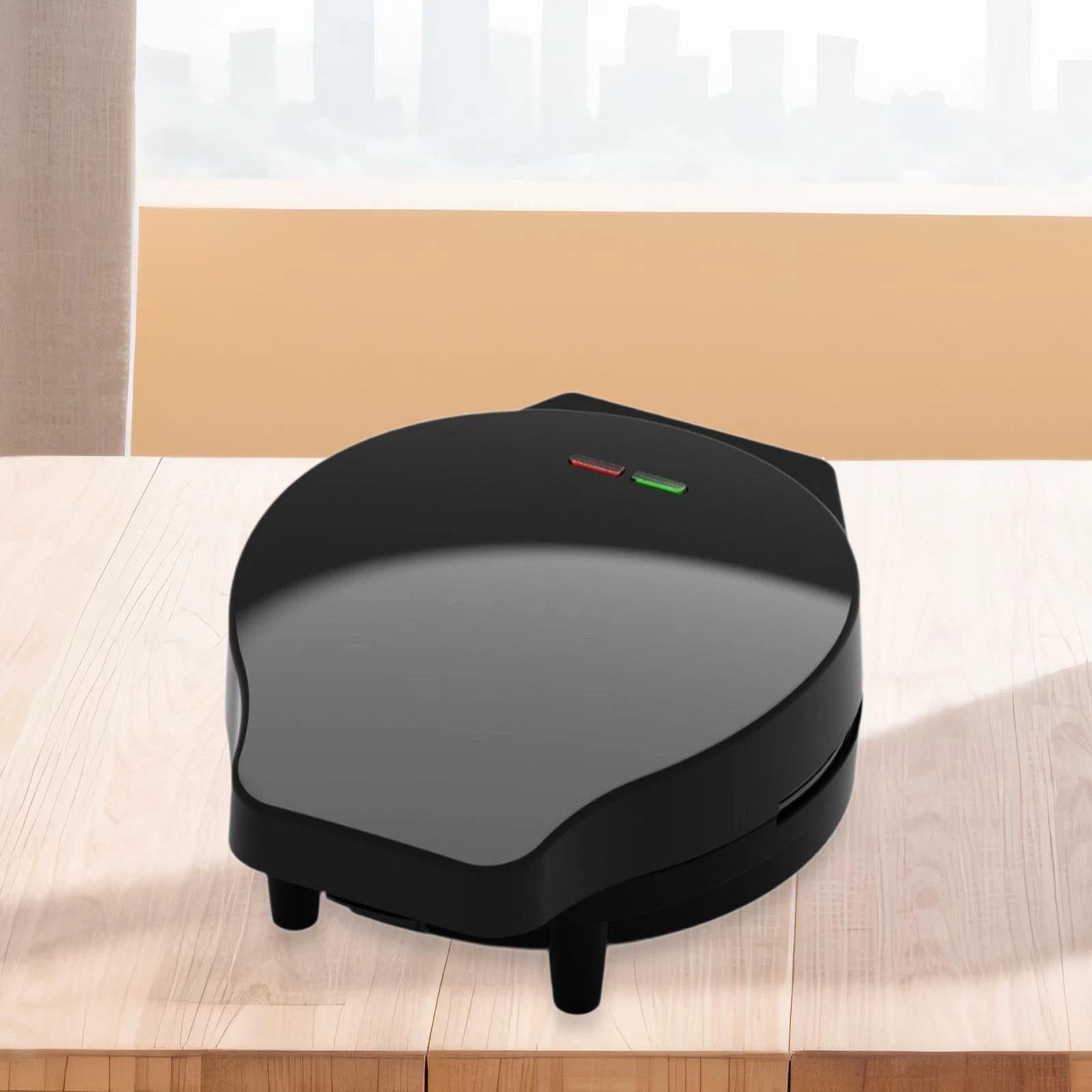 Omelet Maker Makes 2 Individual Portions at Once Compact Deep Plates Nonstick
