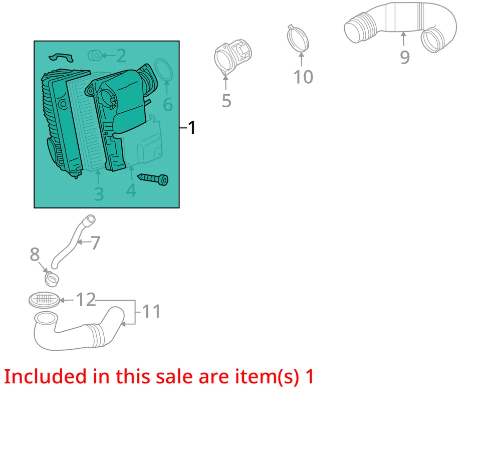 07 08 09 10 Limpiador de aire AUDI Q7 Foto 3 de 4