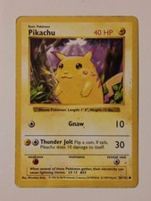 Red Cheeks Shadowless Pikachu 58/102 Base Set Pokemon TCG on eBay
