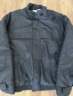 VTG Walls Zero Zone Blizzard Pruf Puffer Black Ski Parka Jacket Mens XL Farm