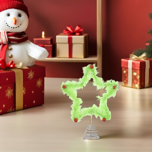  Grünhaarige Monster Baumspitze Stern Weihnachtsschmuck Topper Ornamente - Bild 5 von 12