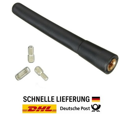 Universal Auto Dachantenne 18 cm Schwarz Kompatibel mit Polo