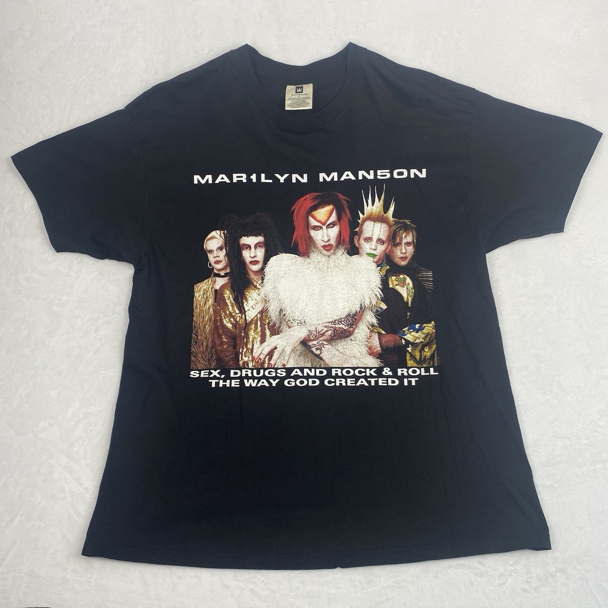 ミュージシャン MARILYN MANSON ROCK IS DEAD TOUR '99 XL Vintage 1999 Marilyn Manson Rock Is Dead Tour Shirt XL Sex