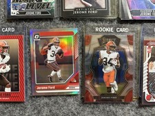 Jerome Ford 2024 Optic SILVER Holo #46 & 2022 Zenith #180 RC & 5+ RCs