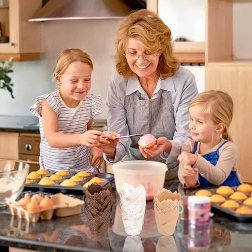 150 Stück Muffin-Formen | Ölbeständige Papier-Antihaft-Backform | Cupcake-Bac... - Bild 2 von 4