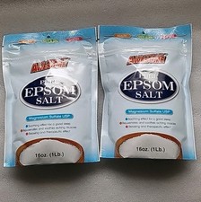 2 X LA's Totally Awesome Epsom Salts Bag 16 Oz Each New