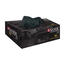 Sanek Nitrile Gloves Power Free Large Black