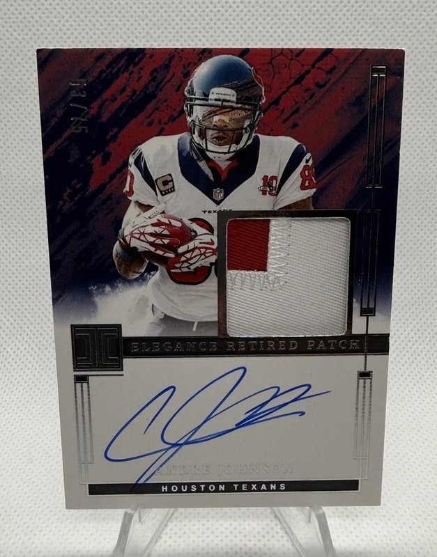 2024 Panini Impeccable - Elégance Retired Patch Auto Andre Johnson  /75