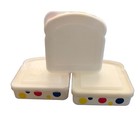 Wonder Bread Sandwich Storage Containers 2006 Polka Dots Set Of 3 Aronson — photo 1