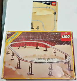 GENUINE LEGO SET 6921 MONORAIL ACCESSORY TRACK EMPTY BOX WITH INSTRUCTIONS ONLY