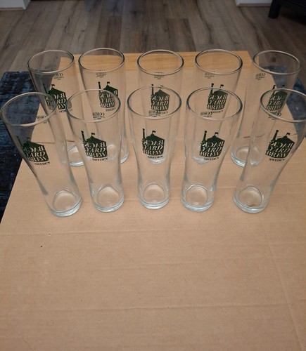 10 x  BACK YARD BREW SWEDEN PINT Glass as pictured - Picture 1 of 4