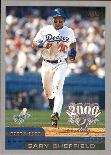 Gary Sheffield 2000 Topps Opening Day #47 Dodgers HOF FREE SHIPPING AutographDen