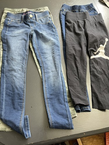 Girls 7/8 Jeans Lot Of 4 Pairs Tommy Bahama Cat & Jack Puma - Picture 3 of 8
