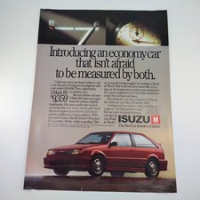 Isuzu I-mark Rs Economy Car 1988 Vintage Automotive Retro Print Ad