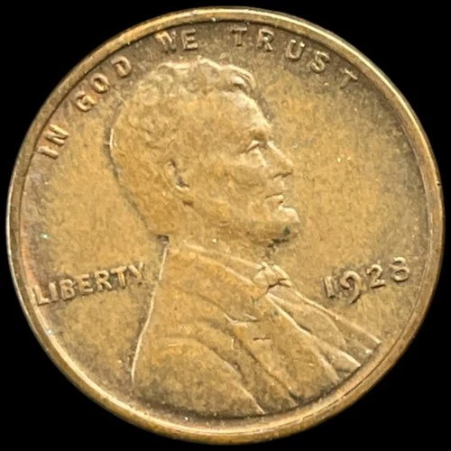 1928 Wheat Cent Lincoln Penny XF/AU 1928-P Antique US 1c Coin