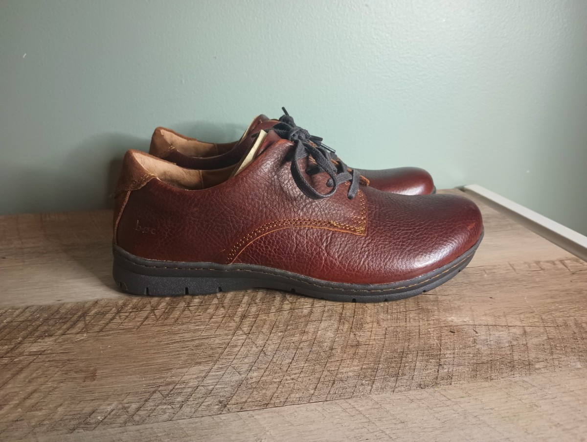 Born Leather Oxford Shoes Brown Womens 9.5 Lace Up Comfort Rustic Academia BOC Born Womens Academia Lace Up Leather Oxfords 9 Pebbled  main image 3