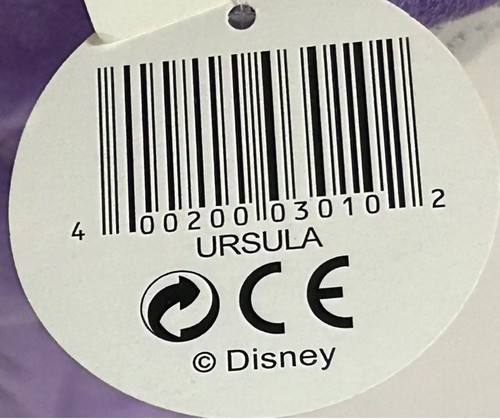 Disney La Sirenetta Peluche Musicale 18” Ursula Villain Nuovo con etichette - Foto 7 di 7