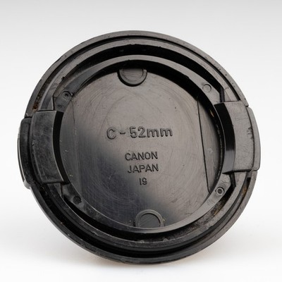 Original Canon Vintage 52mm Lens Cap for AE-1 A-1 New FD f/ 1.8