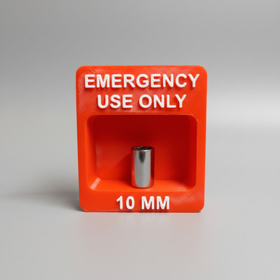 Emergency 10mm Socket Holder | 3D Printed Pegboard Organizer