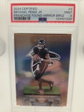 2024 Panini Certified Michael Penix Jr #3 Mirror Bronze /299 PSA 9 Pop 5 No 10s