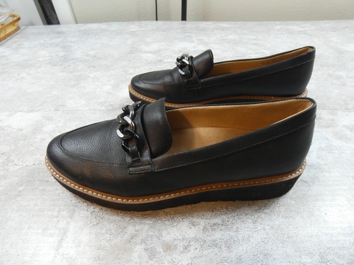 Neutralizer Shoe Women 11 Black Emmal Penny Loafer Chain Dressy Casual Comfort - Picture 6 of 13