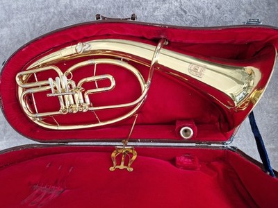 Tenorhorn gold Hochglanz poliert, 3 Pumpventile, inkl. Koffer
