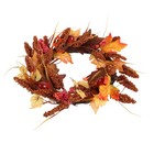 Autumn Decorative Garland Artificial Maple Wreath Wreaths for Front Door
