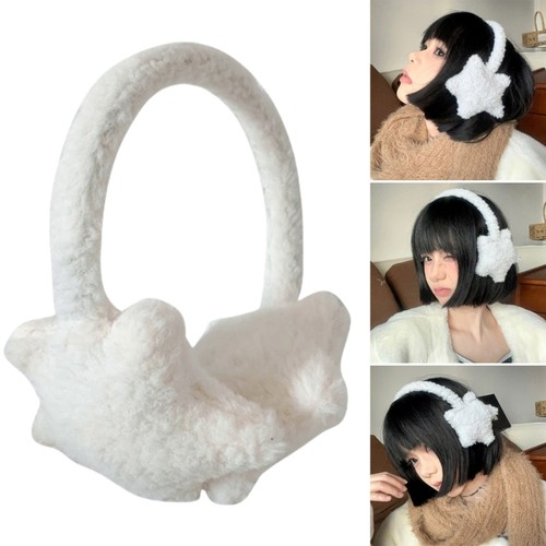 Lovely Star Earmuffs Warm Plush Ear Warmers Outdoor Sport Ear Warmers All Age - Picture 2 of 11