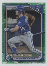 2024 Bowman Chrome Prospects Lunar Glow Refractor Carson Roccaforte #BCP-33 12g7