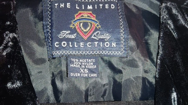 Chaleco abotonable negro de terciopelo talla XS de The Limited Collection para mujer Foto 4 de 4