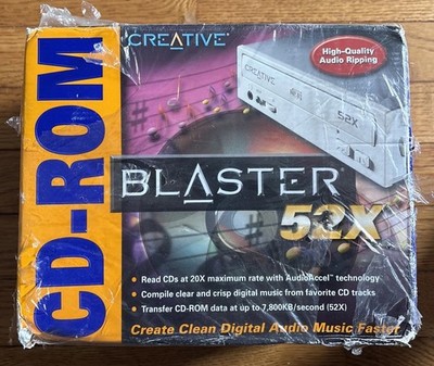 Creative CD Rom Blaster 52X MK4108 Vintage CD5220F/5233E IDE Drive New Open Box!