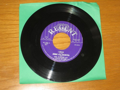 REPRO BLUES/R&B 45 RPM - JOHNNY OTIS - REGENT 1036 "I DREAM" + "HANGOVER BLUES" - Bild 1 von 2