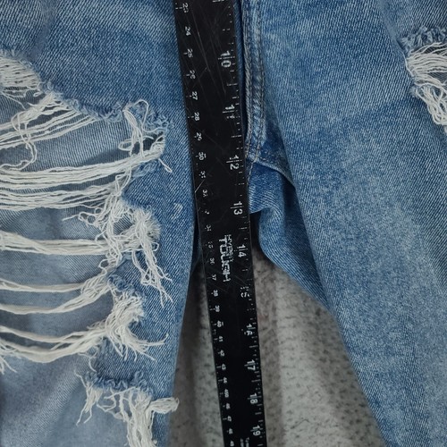 American Eagle Jeans Womens 6 Stretch Denim Blue Distressed Ripped - Picture 6 of 11