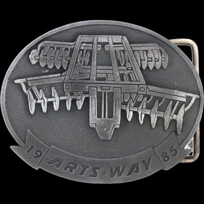 Arts Way Crop Soil Disc Harrow Plow Farm Disk Farming Farmer Ag Vtg Belt Buckle