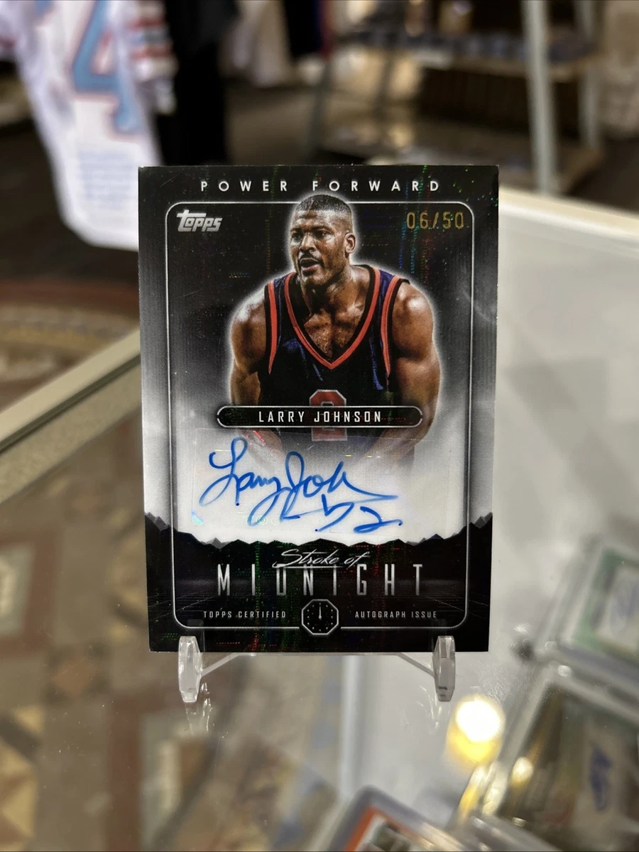 Larry Johnson Basketball Sports Trading Card Singles Autographed