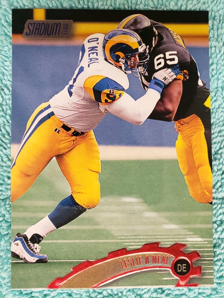 1997 TOPPS STADIUM CLUB LESLIE O'NEAL #316 ST. LOUIS RAMS  - Image 2 of 4
