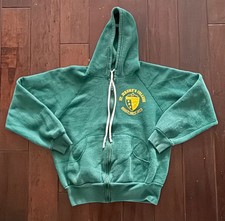 vintage 1950's ST. JEROME'S COLLEGE cotton HOODED SWEATSHIRT size M/L