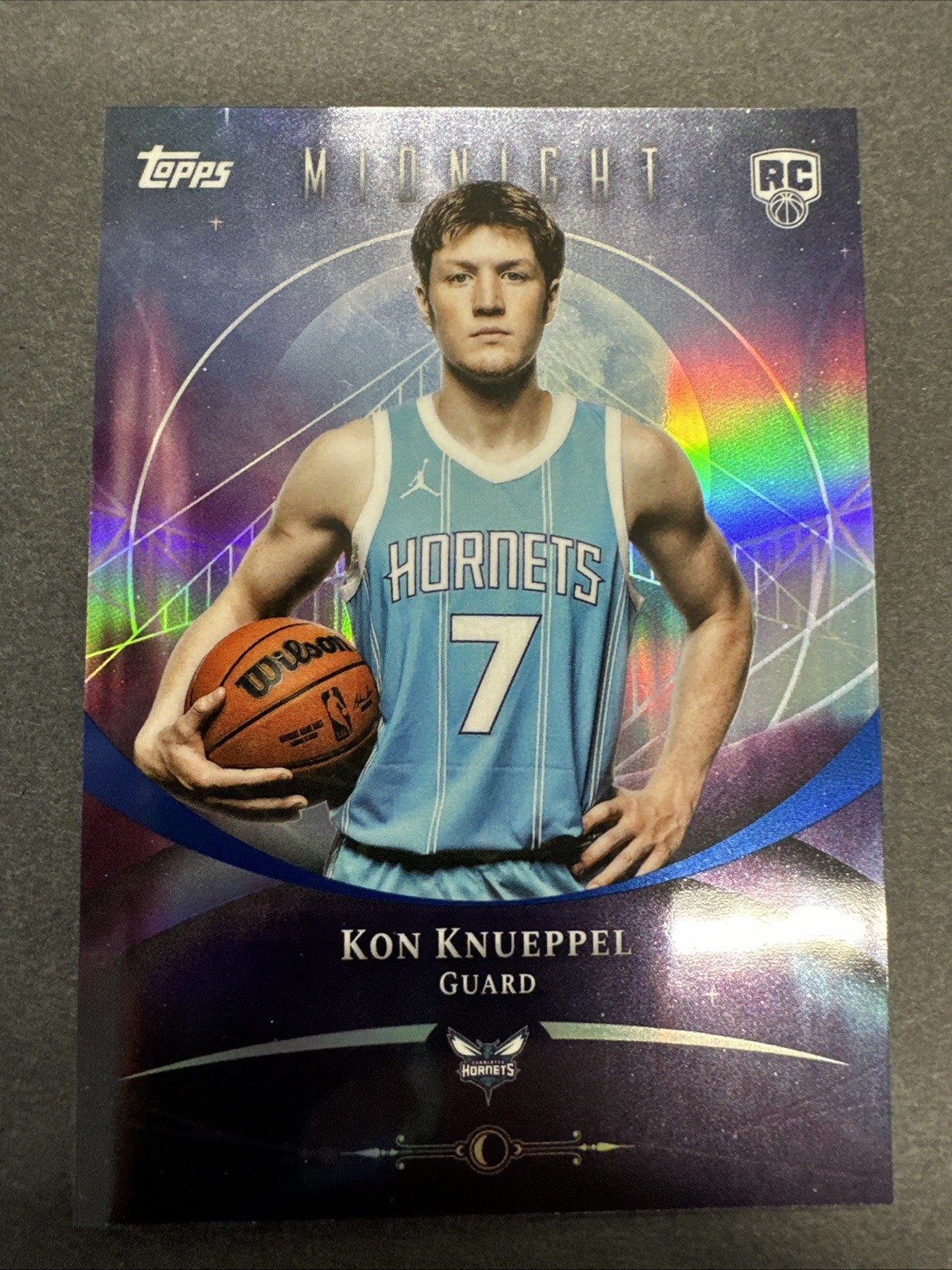 2025 Topps Midnight Kon Knueppel RC #64 Charlotte Hornets
