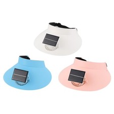 Sun Visor Hat with Fan Lightweight Outdoor Solar Fan Hat for Hiking Travel