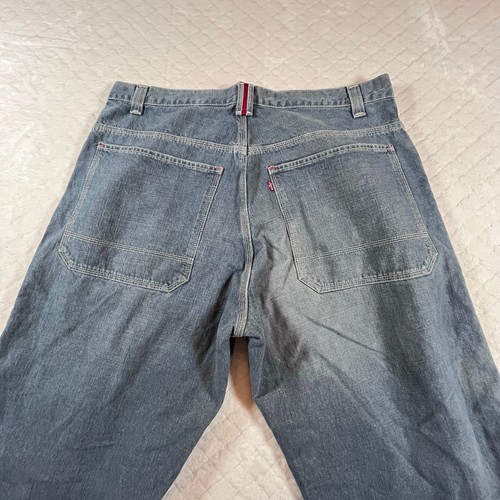 Levis Vintage Y2K Red Belt Loop Skater Workwear Baggy Jeans Men’s Sz 38x30 - Picture 7 of 10