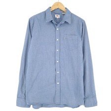 Camicia Da Uomo Levis Blu A Maniche Lunghe Wh8 Taglia M