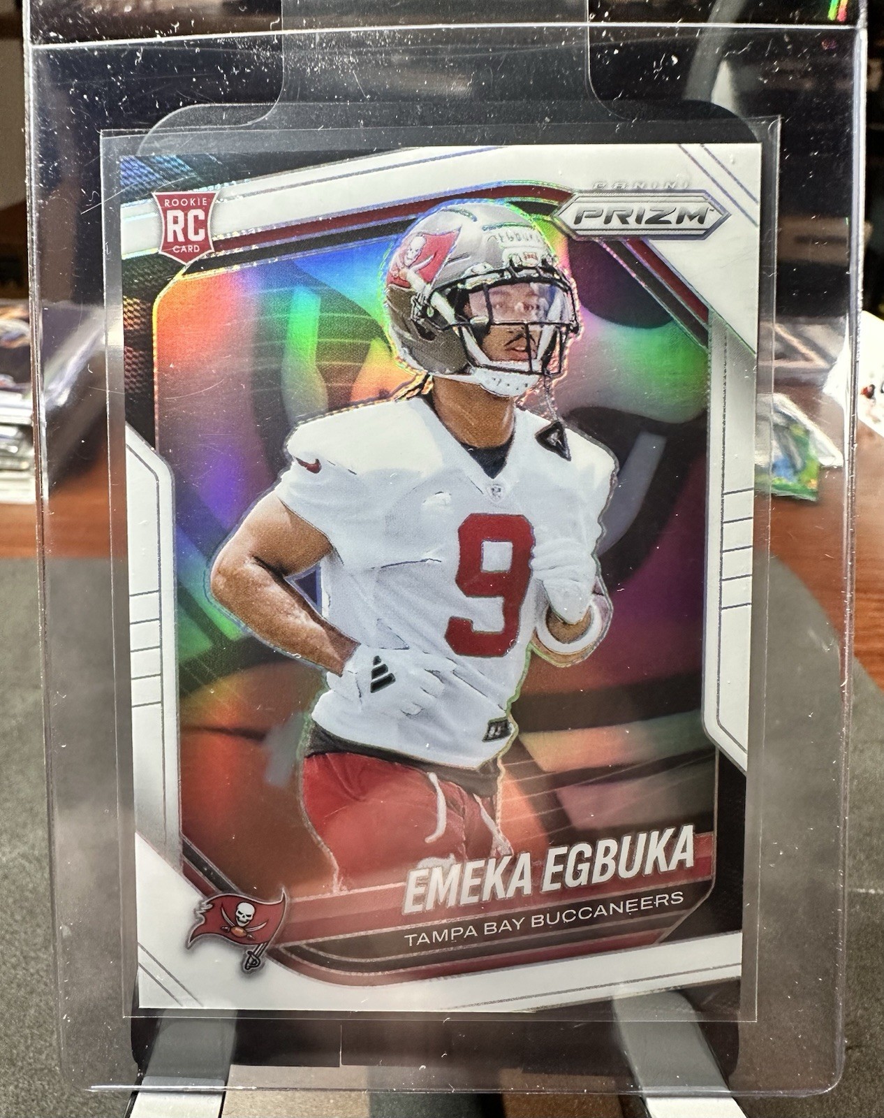 2025 Panini Prizm Emeka Egbuka White Prizms /35 #351 RC Tampa Bay Buccaneers DD5