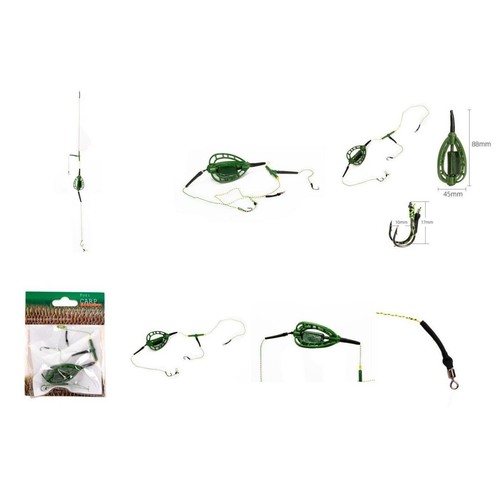 Line Group Feeder Carpe Pêche Appât Panier Pêche Appât Cage Vert 35cm Vente - Photo 11/21
