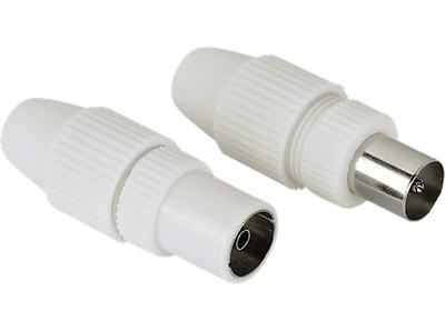 HAMA Klemmbare Stecker / Kupplung Koax-Set